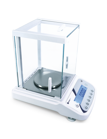 Balanza de precisión con protector de cristal transparente ADA